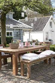 outdoor living dining table picnic patio exterior home house buitenkamers tuintafels tuin