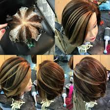 Pinwheel Hair Color Technique Hair Color Techniques Pinwheel Hair Color Hair Highlights
