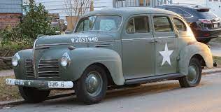 19401 Plymouth P10 Deluxe Staff Car Military Vehicles Automobile Classic Cars