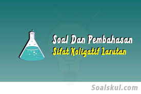 (ar h = 1 g/mol, o = 16 g/mol, k = 39 g/mol, i = 127 g/mol) a. Soal Dan Pembahasan Sifat Koligatif Larutan Terlengkap Soalskul