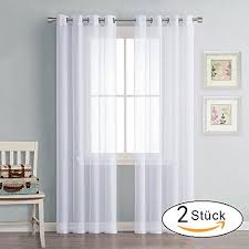 Optisch stehen sie echten gardinen aber in nichts nach. 2er Set H 175 X B 140 Cm Gardinen Wohnzimmer Voile Stores Gardinen Osenschal Weiss Pony Dance Voile Vorhang Transparent Fensterdekoration Wohnaccessoires Deko Ayurvedanetworkbhu Com