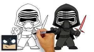 May the 4th be with you! How To Draw Star Wars Kylo Ren Youtube