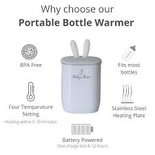 The Baby S Brew Portable Bottle Warmer Travel Baby Bottle Warmer Bottle Warmer For Breastmilk Formula Water Cordless And Battery Powered Up To 8 12 Hours Warmer Set Walmart Com