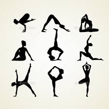 Yoga Pose Silhouettes Silhouette People Art Poses Yoga Art