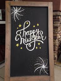 Happy New Year Chalkboard Art Chalkboard Drawings Chalkboard Print