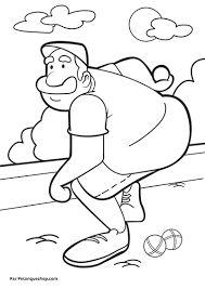 Coloriage de noel 20 modeles a imprimer famili. Coloriage Enfant A Imprimer Joueur De Petanque