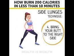 How To Burn 200 Calories In Less Than 10 Minutes Youtube