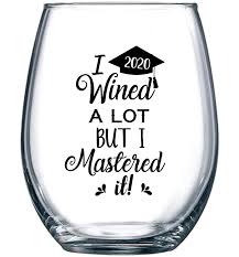 Many people wonder, what is a passing grade in college? I Wined A Lot But I Mastered It College Graduation Gift Idea For Masters Degree Funny Mba Gifts For Him Or Her 15 Oz Stemless Wine Glass Amazon In Home Kitchen