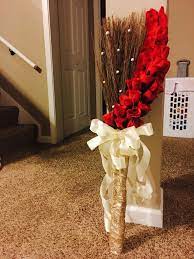 What Wedding Jumping Broom Where Old Time Pottery Cinnamon Brooms Price 8 Each Gold Wedding Ceremony Decor Wedding Broom Wedding Ceremony Decorations