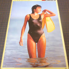 ◎山口智子 ポスター特集お宝ハプニング平成人気女優キャンギャル時代ハイレグ水着セミヌードノーブラ【A4サイズ切り抜き5p】－Funbid香港本地日本代購網站