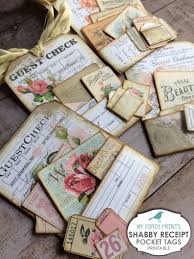 Shabby Receipt Pocket Tags Loaded Envelope Junk Journal Etsy Junk Journal Vintage Junk Journal Scrapbook Kits