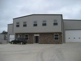 This Is A Pre Engineered Metal Commercial Two Story Building With A Brick Facade And A Cantelevered Metal Buildings Pre Engineered Metal Buildings Brick Facade