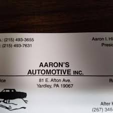 AARON'S AUTOMOTIVE