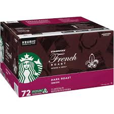 Several prominent coffee shop chains such as starbucks and dunkin. Starbucks Dark French Roast K Cup 72 Count Costco