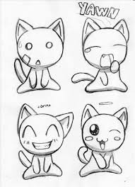 Drawing a neko anime girl(アニメを描く)credit to the artist reference : Drawing Sketch Cat Drawing Simple