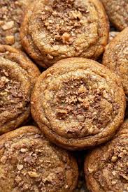 They are very much like the heath english toffee bar, but broken up into little bits (as the these english toffee bits are a tasty treat and a yummy alternative to chocolate chips or chocolate chips alone in a cookie recipe. The Best Thick And Chewy Brown Butter Toffee Cookies Foodtasia