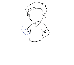 Some examples of realistic cartoon art styles How To Draw A Boy In A Few Easy Steps Easy Drawing Guides
