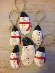 5 out of 5 stars. Snowman Oyster Shell Ornaments Oyster Shell Crafts Oyster Ornament Shell Crafts