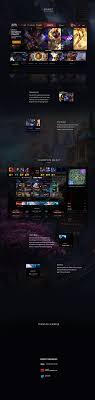 League Of Legends Client Re Design On Behance User Interface Design League Of Legends Web Design