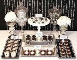 Black And White Desserts Names Wedding Cake Mondays Wedding Cake Alternatives White Dessert Tables Silver Party Black Dessert