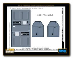 Action figures, blaster toys, remote control Tutorials Decals Star Destroyer Bridge Diorama Workshop Com