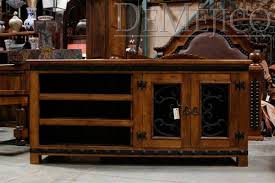 Retro steampunk wood & metal tv stand media entertainment. Custom Made Alamo Tv Stand By Demejico Inc Manufactures Of Spanish Style Furniture Doors Lighting Custommade Com