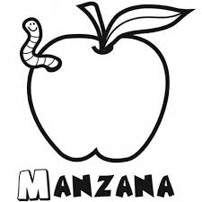 Dibujo Manzana Para Colorear