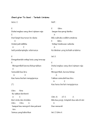 Maybe you would like to learn more about one of these? Chord Gitar Tic Band Pdf