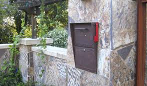 You might not lock your front door like this, but it would work nicely to secure a small beer refrigerator. Old Fashioned Milk Delivery Box On Home
