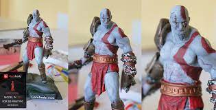 God Of War Kratos 3d Printing Figurine Assembly God Of War 3d Model Model