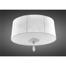 Looking for the perfect illumination solution for a bathroom? Mantra Lighting Louise Elegant Flush Ceiling Light In Chrome Finish With White Shade M5275 Lighting From The Home Lighting Centre Uk