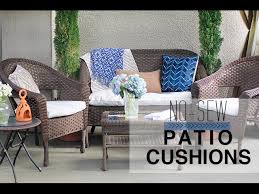 No Sew Patio Cushion Covers Youtube