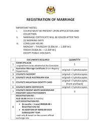 I am a foreigner in malaysia who has registered my marriage overseas. Birth Marriage Registration Portal