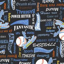 オックス ベースボール 野球 ブラック系 2色 1m単位 生地 布 布地 英字 英字柄 かっこいい おしゃれ 男の子 オックス生地 セール 綿 柄  スポーツ : 生地商フエンツ布人 - 通販 - Yahoo!ショッピング