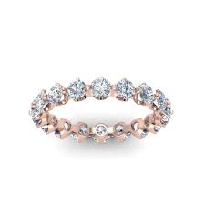 Floating Diamond Eternity Band For Women Eternity Band Diamond Eternity Ring Wedding Rings Rose Gold