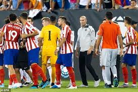 Text commentary on the bbc sport. Real Madrid News Zinedine Zidane Left Reeling After Real Madrid Lose 7 3 To Atletico Madrid Daily Mail Online