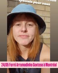 Ju a une invitation spéciale pour vous., Le 24 mai, Forró Arrumadinho  Goxtoso sera à Montréal., Réservez votre billet à l’avance en utilisant le  lien dans notre bio., ====, Ju tem um convite especial ...