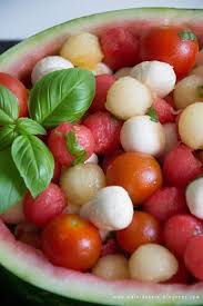 Mein Daheim Yum Sommersalat Wasser Honigmelonen Salat Mit Mozzarella Tomaten Rezepte Mit Obst Salat Mit Melone Sommersalat