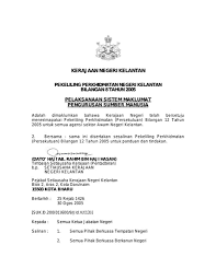 Pekeliling perkhidmatan bilangan 5 tahun 2019. Portal Rasmi Kerajaan Negeri Kelantan 2005