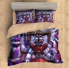 3d Customize Five Nights At Freddy S Bedding Set Duvet Cover Set Bedroom Set Bedlinen Duvet Covers Five Nights At Freddy S Custom Bed