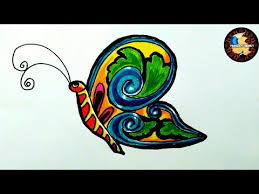 Ragam hias motif fauna telah mengalami deformasi namun tidak meninggalkan bentuk aslinya. Cara Menggambar Ragam Hias Fauna Bentuk Kupu Kupu Youtube