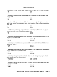 Contoh soal perbandingan selisih uang. Latihan Soal Perbandingan Sederhana 5 6 Sd
