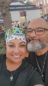 My baby riding down the strand. Long Star Rally 2024 celbrating our 17th  anniversary. If anyone has any pictures of our bike please tag me in them