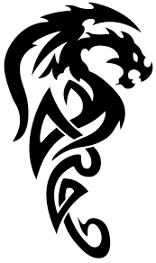 How to draw dragons in a cool tribal abstract tattoo design style. Dragon Tribal02 Celtic Dragon Tattoos Tribal Dragon Tattoos Dragon Tattoo Designs