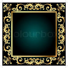 Stock Vector Of Background Frame With Golden Vegetable Ornament Resim Cerceveleri Cerceve Resim
