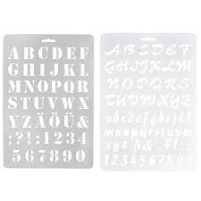 (1) picture below, is segment of free printable letter a templates post which is classed as within letter template, free printable alphabet stencils . 2pcs Lettering Stencils Letter And Number Stencil Painting Paper Craft Alphabet And Number Stencils 2 1 Buy 2pcs Lettering Stencils Letter And Number Stencil Painting Paper Craft Alphabet And