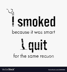 Quit Smoking Cigarette Motivational Quote Vector Image