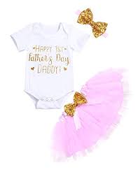 Newborn Baby Girl Clothes Ruffle Romper Floral Tulle Tutu Skirt 2pcs Outfit