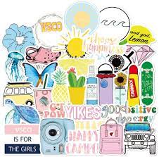 Ad by prmmdesign ad from shop prmmdesign. Amazon Com Vsco Stickers For Water Bottle 50 Packs Cute Waterproof Aesthetic Vinyl Decal Stickers For Teens Girls Perfect For Waterbottle Laptop Phone Travel Electronics