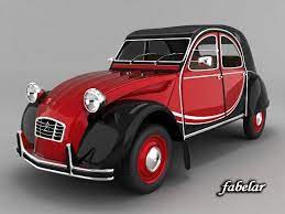 3ds Max Citroen 2cv 3d Model Citroen 2cv Citroen Car